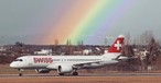 Airbus A220 von Swiss in Genf: Kaum noch Flüge.