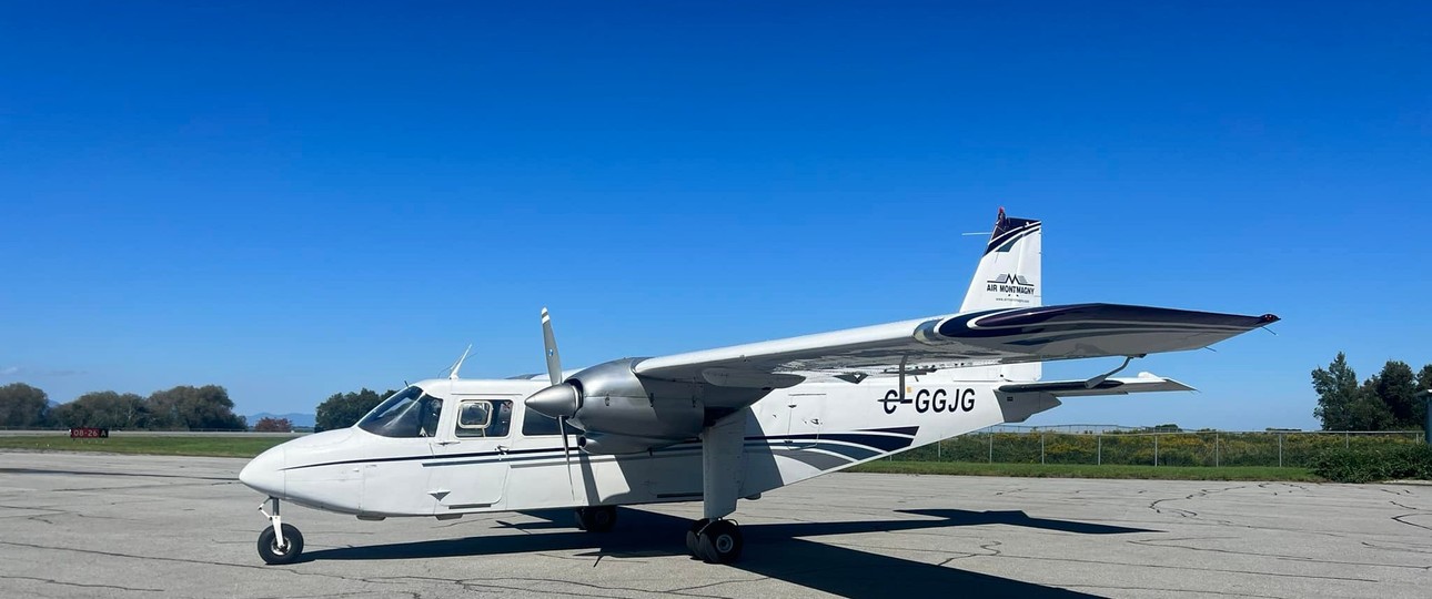 Britten-Norman BN-2 Islander von Montmagny Service: Die Airline fliegt täglich Schulkinder.