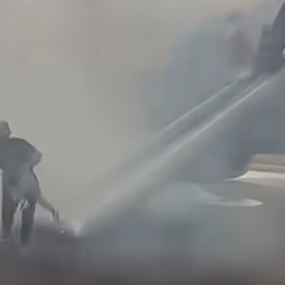 evakuierung flugzeug koffer