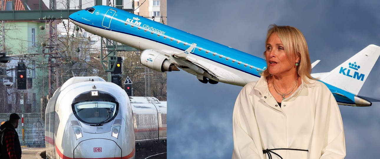 Marjan Rintel: Die KLM-Chefin kritisiert langsame Zugverbindungen in Deutschland.