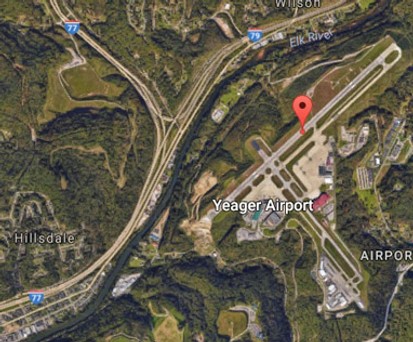 Yeager Airport: Für mehrere Stunden gesperrt.