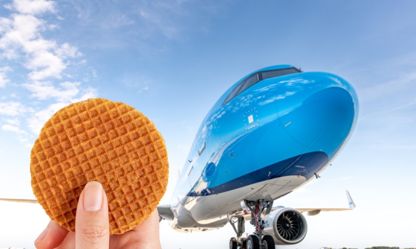 klm airbus a321 neo stroopwafel