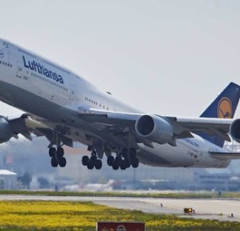 Eine Boeing 747-8 von Lufthansa: Flug LH511 dauerte deutlich länger als sonst.
