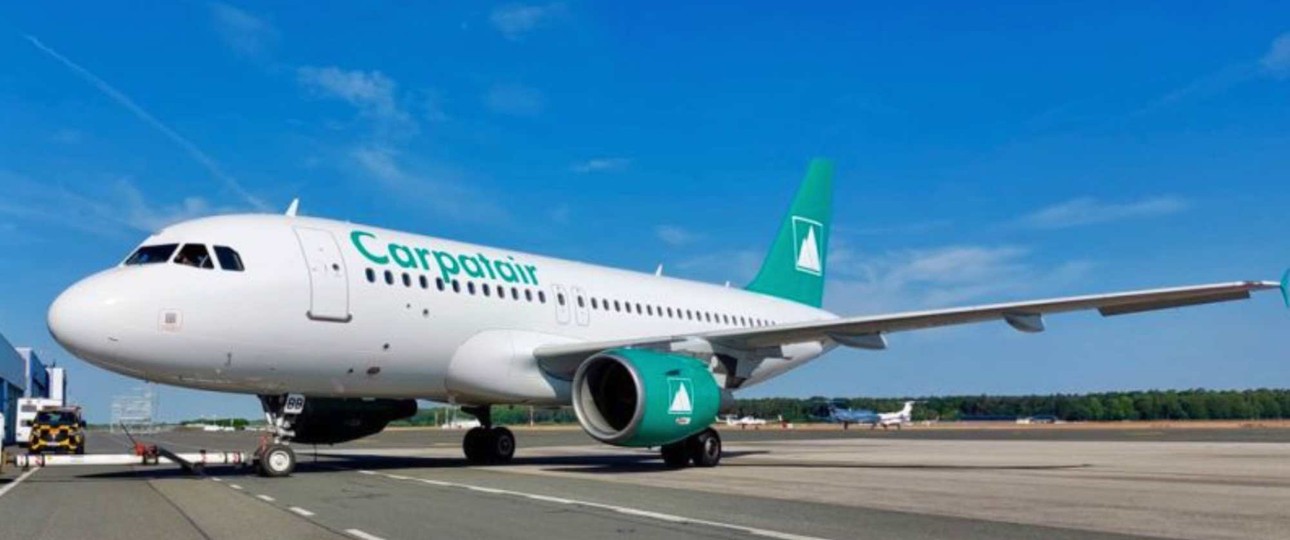 Airbus A319 von Carpatair: Die rumänische Fluggesellschaft betreibt zwei Exemplare des Modells.