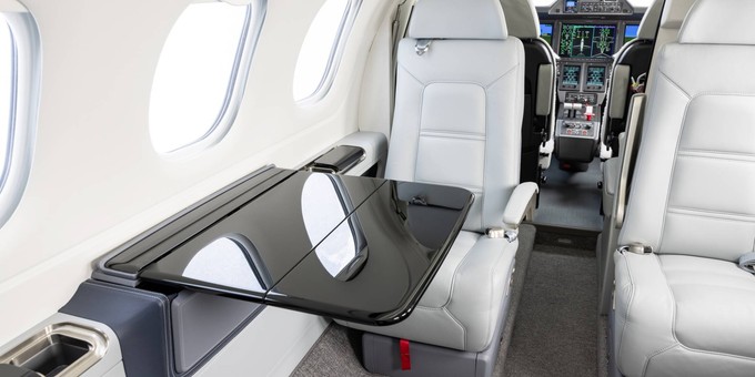 Insgesamt hat Embraer mehr nachhaltige Materialien verwendet.