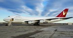 Mittlerweile aussortiert: Baltias Boeing 747-200.