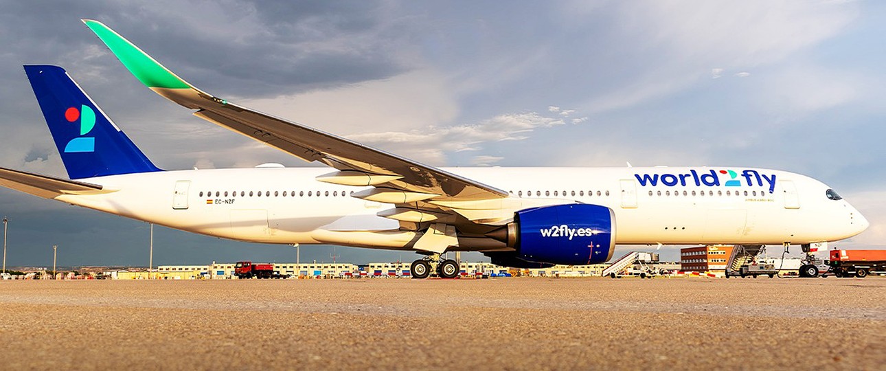 Airbus A350 von World 2 Fly: Bald öfter in Bratislava zu sehen.