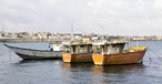 Botte an der Küste vor Mogadishu