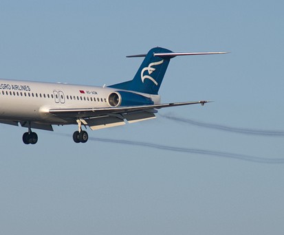 Fokker 100 von Montenegro Airlines: Die neue montenegrinische Nationalairline soll schon bald mit Fliegern der alten starten, aber nicht mit  den Fokker-Jets.