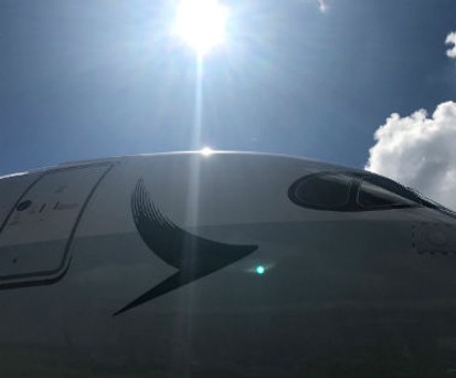 Airbus A350-1000 von Cathay Pacific: Es geht wieder über Russland.