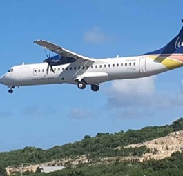Eine ATR von Liat: Die Fluggesellschaft soll ab April wieder fliegen.