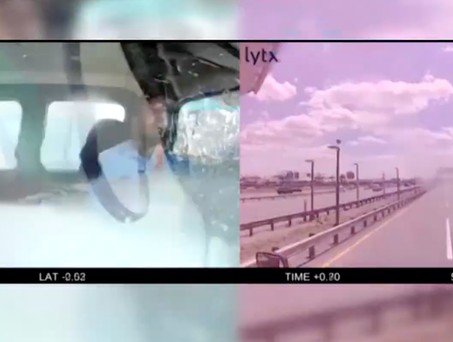 Moment der Kollision: Zum Glück verletzte sich der Fahrer nur leicht.