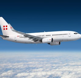 Boeing 737 von Privatair: Steht seit zurzeit in Erfurt.