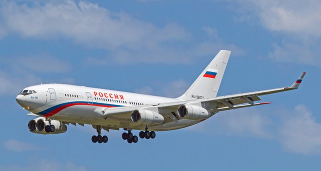 Eine Ilyushin Il-96 Russlands. Die Staatsflotte wird von Rossiya Airlines betrieben.
