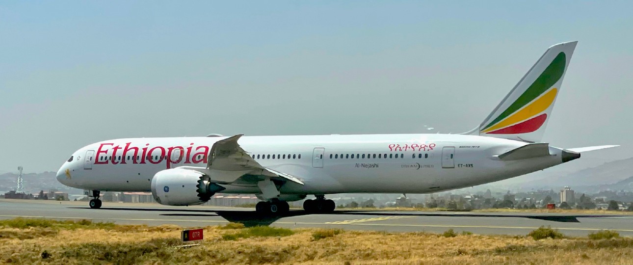 Boeing 787 von Ethiopian: Bald nach Zürich unterwegs.