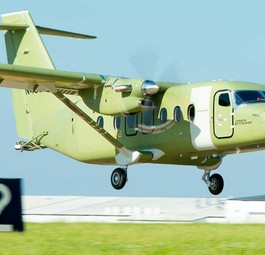 The first twenty seconds in the air: Textron's Cessna 408 Sky Courier on its first flight.