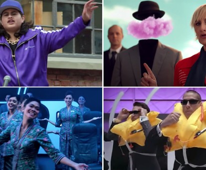 Vier Airlines, vier gesungene Sicherheitshinweise: Schaue Sie sich die Videos an.