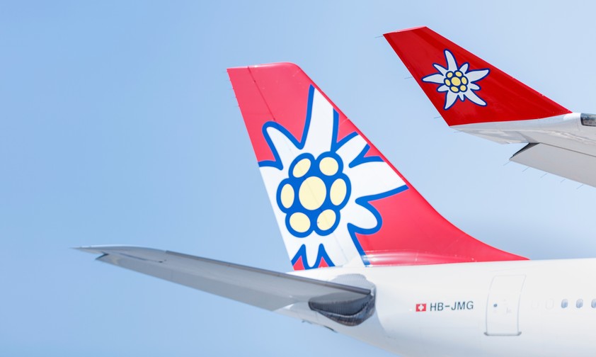 edelweiss airbus a340 winglet tailfin hb jmg