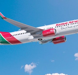 Jet von Kenya Airways: Ärger in Kinshasa.
