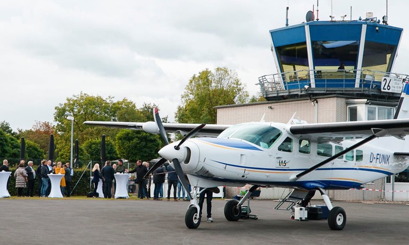 Die Cessna Caravan am Flugplatz Schwarze Heide: Ab März 2021 soll sie ...