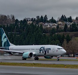 Jet von Flyr: Die Flotte besteht auf sechs Boeing 737-800 und sechs 737 Max 8.