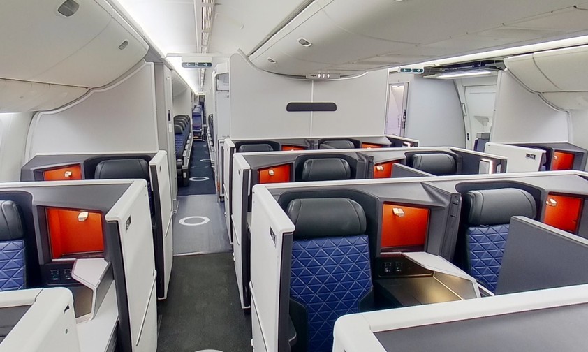 Kabine der Boeing 777 von Gridiron Air: Die Airline will neue Maßstäbe im Chartergeschäft setzen.