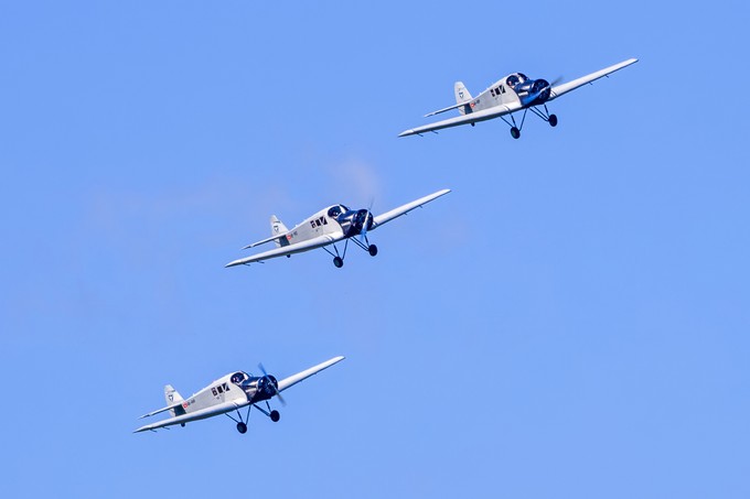 Ebenso eindrücklich waren die Junkers F-13, ...
