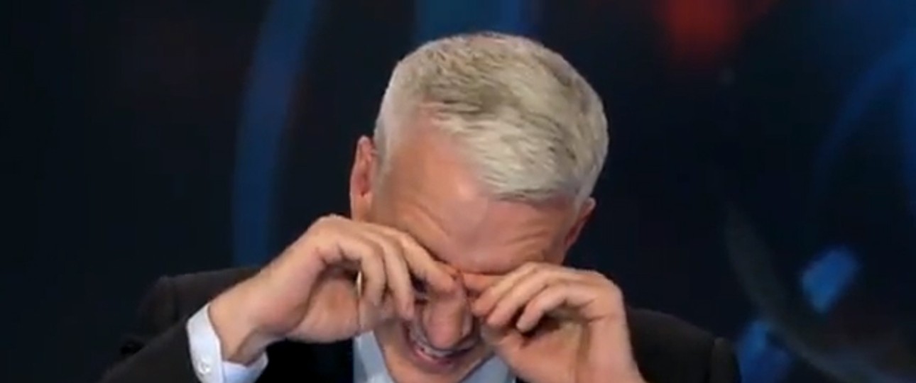 Moderator Anderson Cooper: Kann nicht mehr.