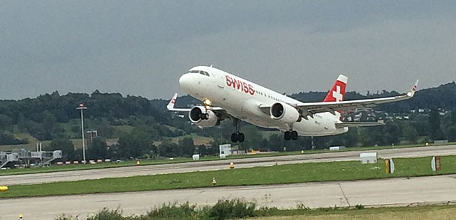 Airbus A320 von Swiss.