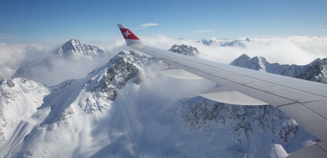 Tragfläche einer C-Series von Swiss: Der Flieger ist nun auch ein Airbus.