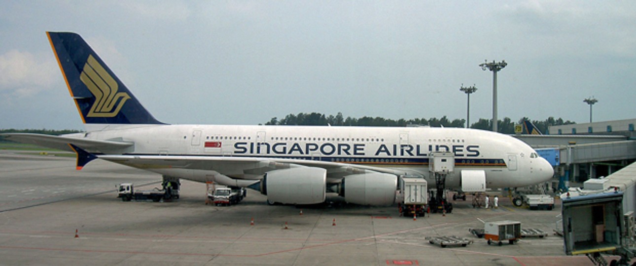 A380 von Singapore Airlines: Wird in Singapur untersucht.