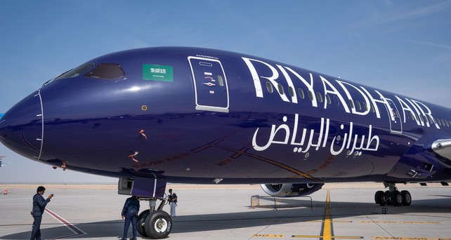 Boieng 8787-9 von Riyadh Air: Die Fluglinie bringt ihre Flotte in Sicherheit.