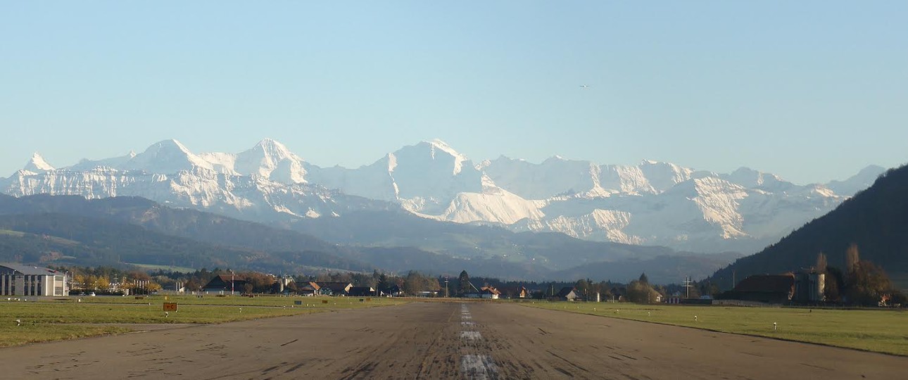 Flughafen Bern: Plötzlich ziemlich ruhig.