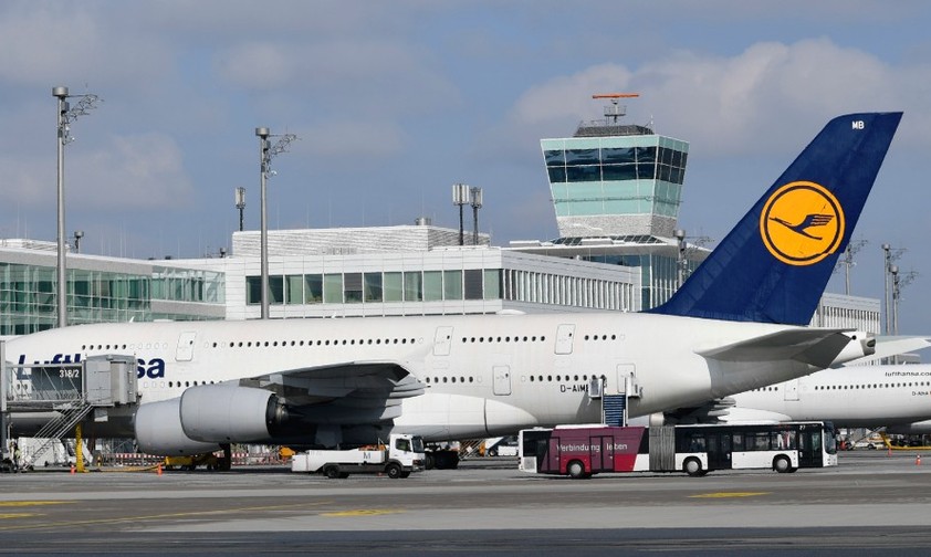 Airbus A380 von Lufthansa am Flughafen München (Archivbild 2018).