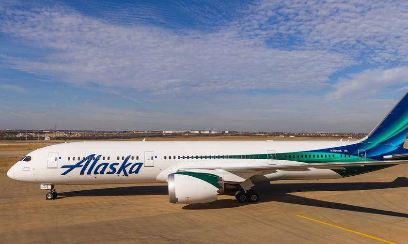 Boeing 787 in Farben von Alaska Airlines: Bald nach Europa unterwegs.