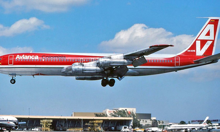 Eine Boeing 707 von Avianca im Jahr 1978.
