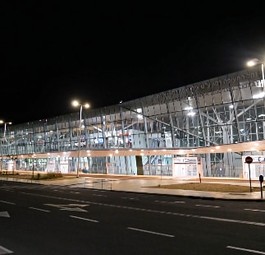 Airside-Ansicht des Terminals