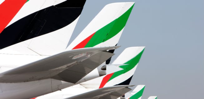 Heckflossen von Emirates: bald wieder kleinere Flieger in der Flotte?