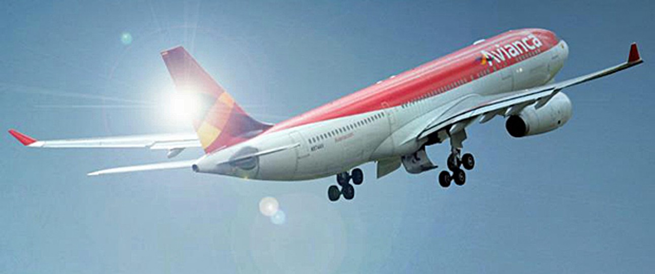 Flieger von Avianca: Nicht in Portugal gelandet.