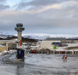 Der Flughafen Tromsø.