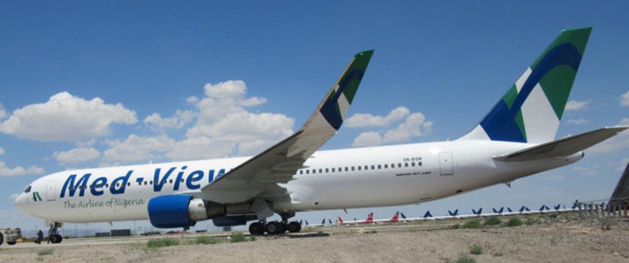 Boeing 767 von Med-View Airline: Die Fluglinie hat Probleme.