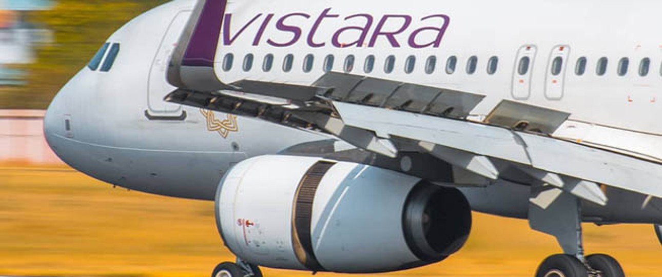 A320 von Vistara: Die indische Fluglinie geht mit Boeing auf die Langstrecke.