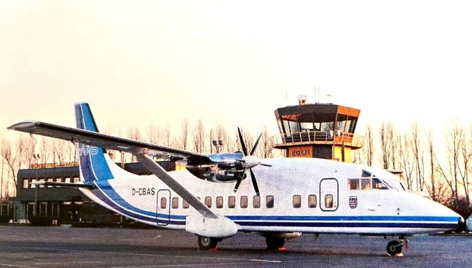 Shorts 360 von RAS-Rheinland Air Service: Die Airline verband Mönchengladbach mit Berlin und Sylt 