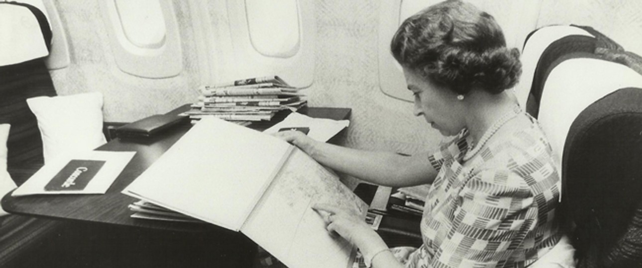 Elizabeth II. an Bord einer Concorde: Die Queen hat viele Modelle gesehen.