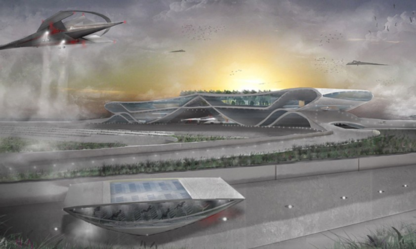 Der LDN Delta Airport wird auf vorfabrizierten Inseln im Themesedelta gebaut. Gestartet wird nur senkrecht. Erster Rang von Oliver Andrew.