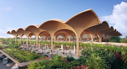 Visualisierung des neuen Airports von Phnom Penh: Der Flughafen ist seit dem 9. September am Netz.