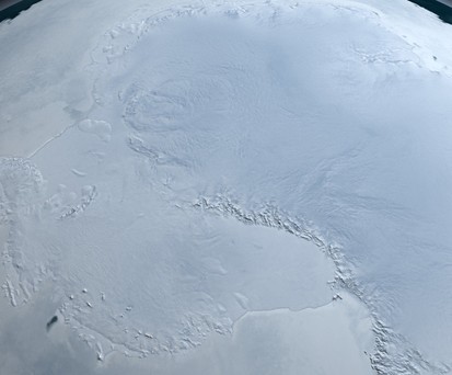 Antarktis: Der Rückführungsflug führt über den Kontinent.