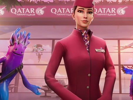 Sama: Die virtuelle Flugbegleiterin von Qatar Airways in Fortnite.