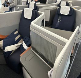 Die neue Allegris-Kabine von Lufthansa: In der Business Class gibt es sieben verschiedene Sitzoptionen - je nach Bedürfnis der Buchenden.