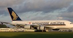 Airbus A380 of Singapore Airlines: Dining inside the superjumbo.